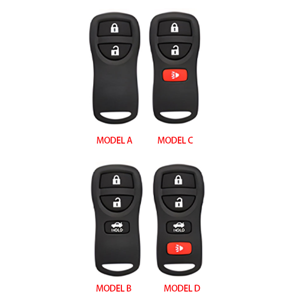 For Nissan Key Cover - 3 button | 350z, X-Trail, Tiida, Murano, Pathfinder, Maxima | Nissan Accessories