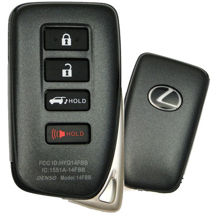 Für Lexus Autoschlüsselabdeckung – 4 Tasten | IS200, IS250, IS300, IS350, ES300, RC200T﻿, RC300, RC350, LX570, NX200, NX300, RX350, RX450 Schlüsselanhängerabdeckung