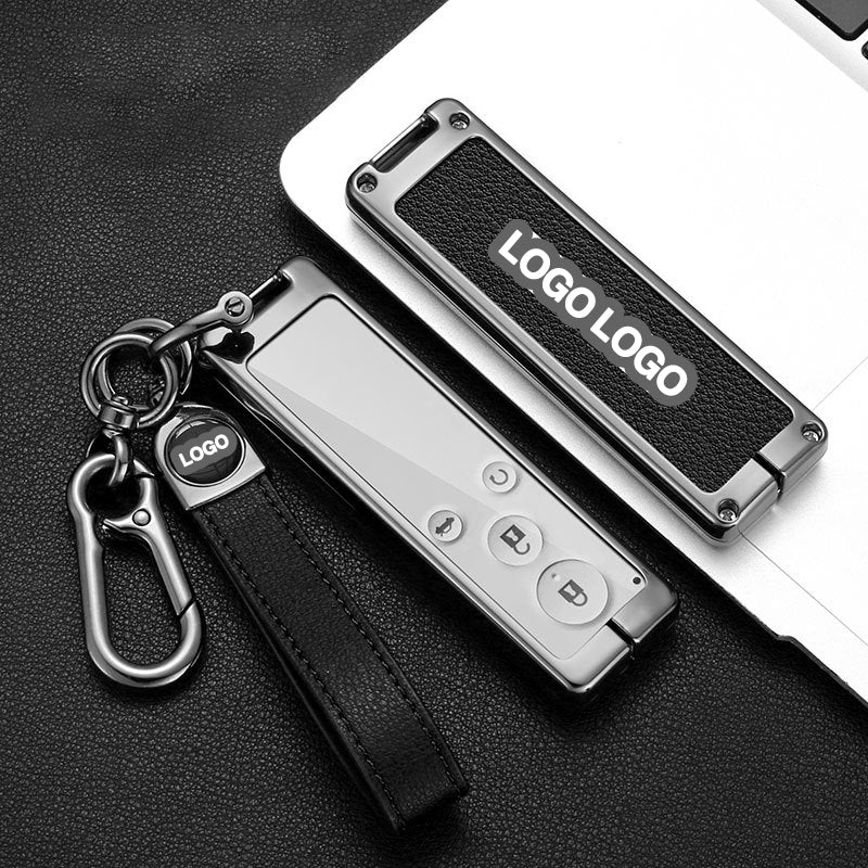 For BYD Speed Racer Key Fob Cover BYD New Speed Racer G5 Long Key Metal Leather Shell Buckle