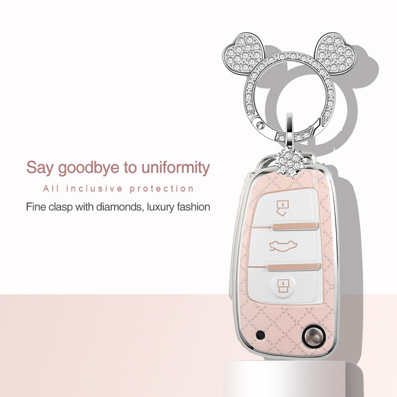 For Audi key fob cover | Audi A1, A3, A6, Q2, Q3, Q7, TT, TTS, R8, S3, S6, RS3, RS6 key cover