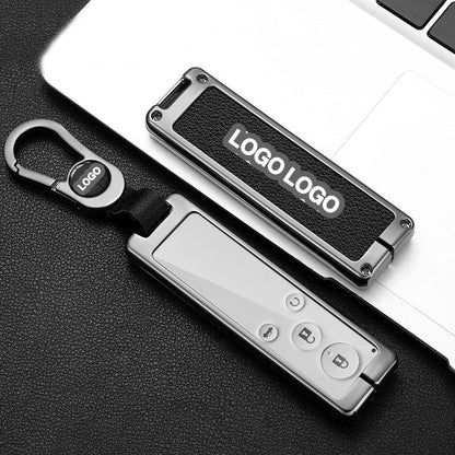 For BYD Speed Racer Key Fob Cover BYD New Speed Racer G5 Long Key Metal Leather Shell Buckle
