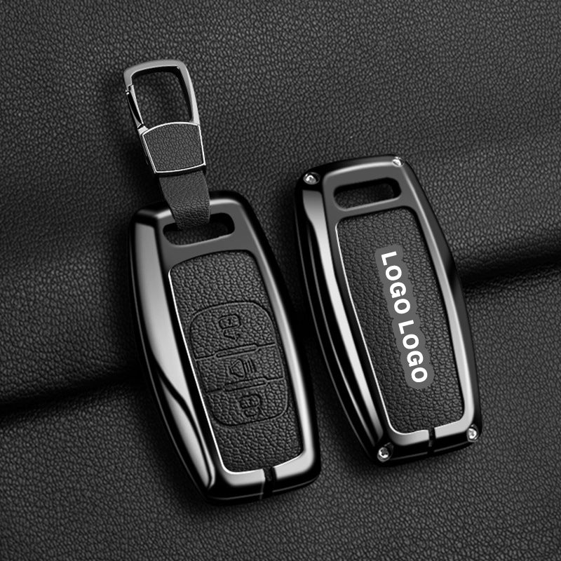 Für Great Wall / Haval-Schlüsselabdeckung – Metallic-Finish, 3 Tasten | H1 H4 H6 H7 H9 Jolion | Great Wall Haval-Zubehör | Schlüsselanhänger-Etui Haval | Autogeschenk