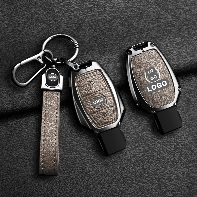 Für Mercedes-Benz Schlüsselhülle - Transparent | A/C/E-Autoschlüsselhülle aus Leder