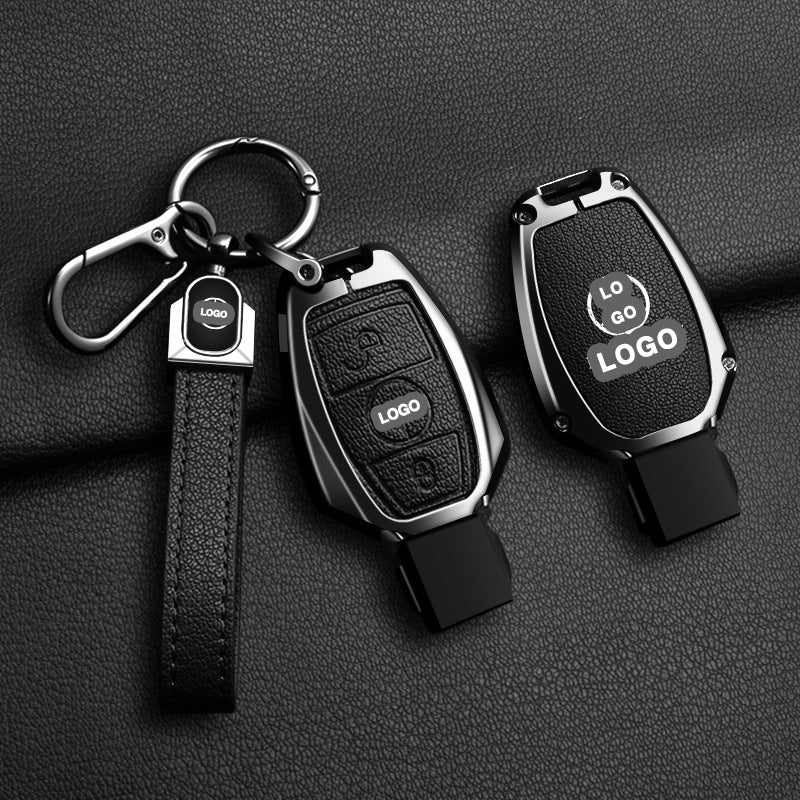 Für Mercedes-Benz Schlüsselhülle - Transparent | A/C/E-Autoschlüsselhülle aus Leder