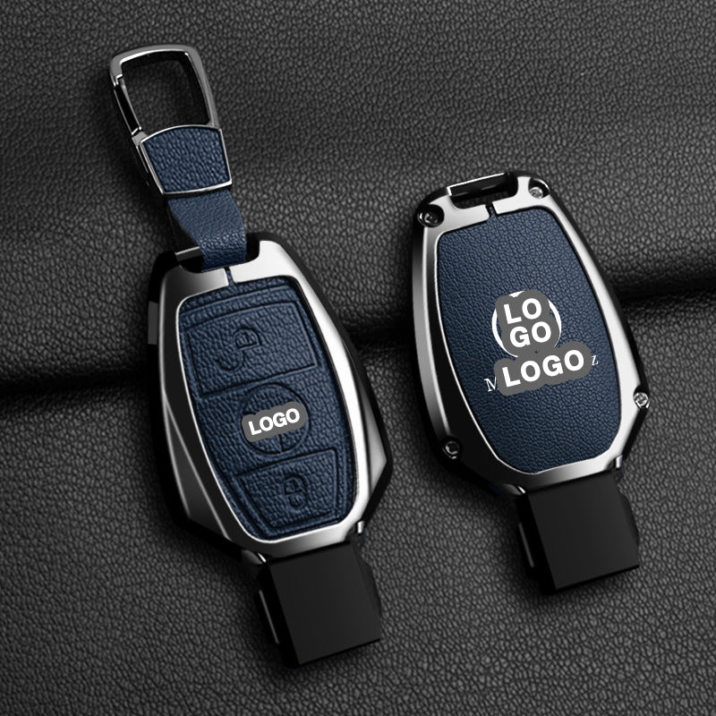Für Mercedes-Benz Schlüsselhülle - Transparent | A/C/E-Autoschlüsselhülle aus Leder