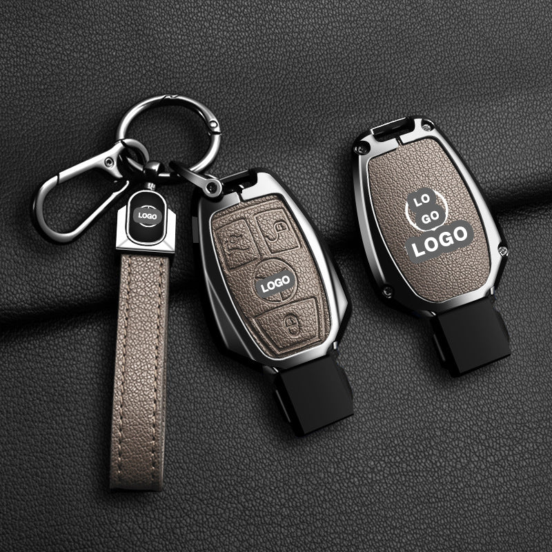 Für Mercedes-Benz Schlüsselhülle - Transparent | A/C/E-Autoschlüsselhülle aus Leder