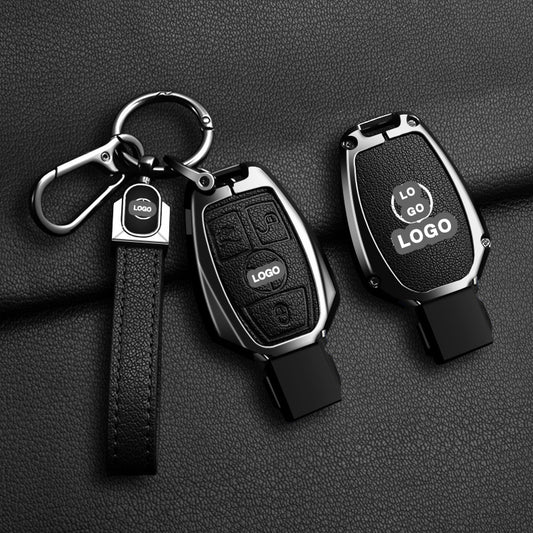 Für Mercedes-Benz Schlüsselhülle - Transparent | A/C/E-Autoschlüsselhülle aus Leder