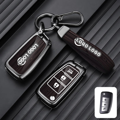 Für Nissan Autoschlüsselhülle - Klappschlüssel mit 2 Tasten | Schlüsselanhängerhülle für Navara, Juke, X-Trail | Nissan Zubehör