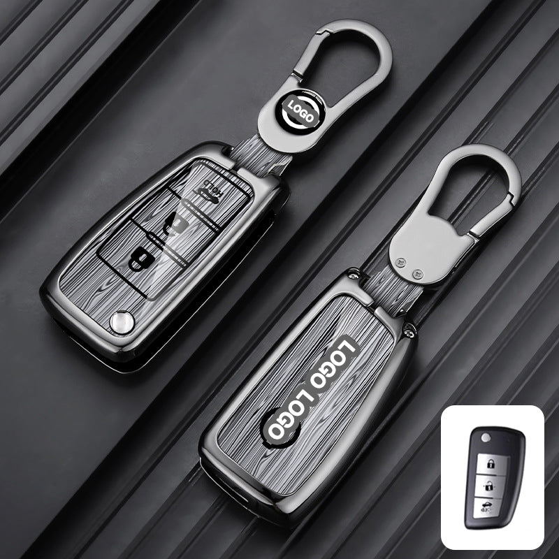Für Nissan Autoschlüsselhülle - Klappschlüssel mit 2 Tasten | Schlüsselanhängerhülle für Navara, Juke, X-Trail | Nissan Zubehör