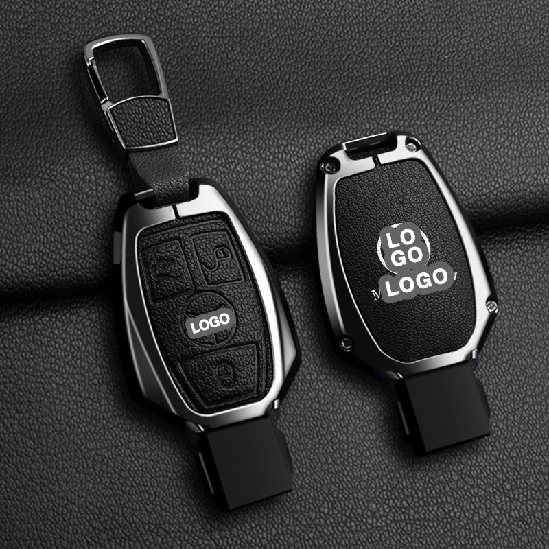 Für Mercedes-Benz Schlüsselhülle - Transparent | A/C/E-Autoschlüsselhülle aus Leder