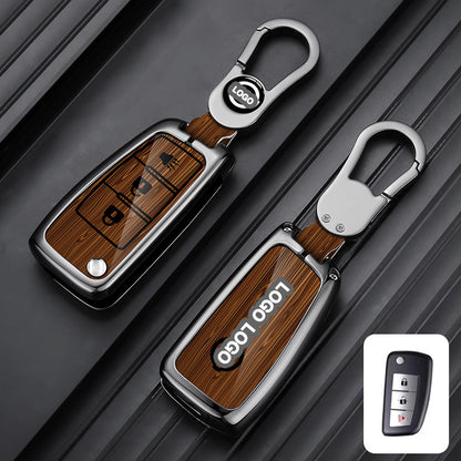 Für Nissan Autoschlüsselhülle - Klappschlüssel mit 2 Tasten | Schlüsselanhängerhülle für Navara, Juke, X-Trail | Nissan Zubehör