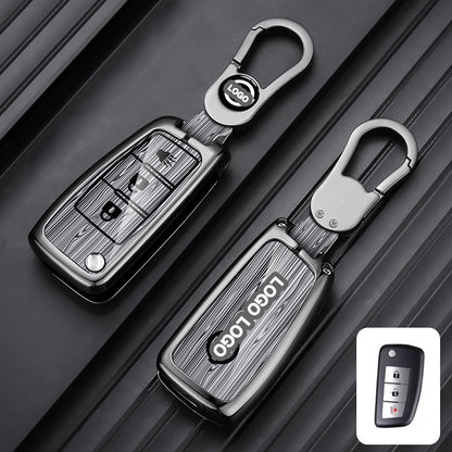 Für Nissan Autoschlüsselhülle - Klappschlüssel mit 2 Tasten | Schlüsselanhängerhülle für Navara, Juke, X-Trail | Nissan Zubehör