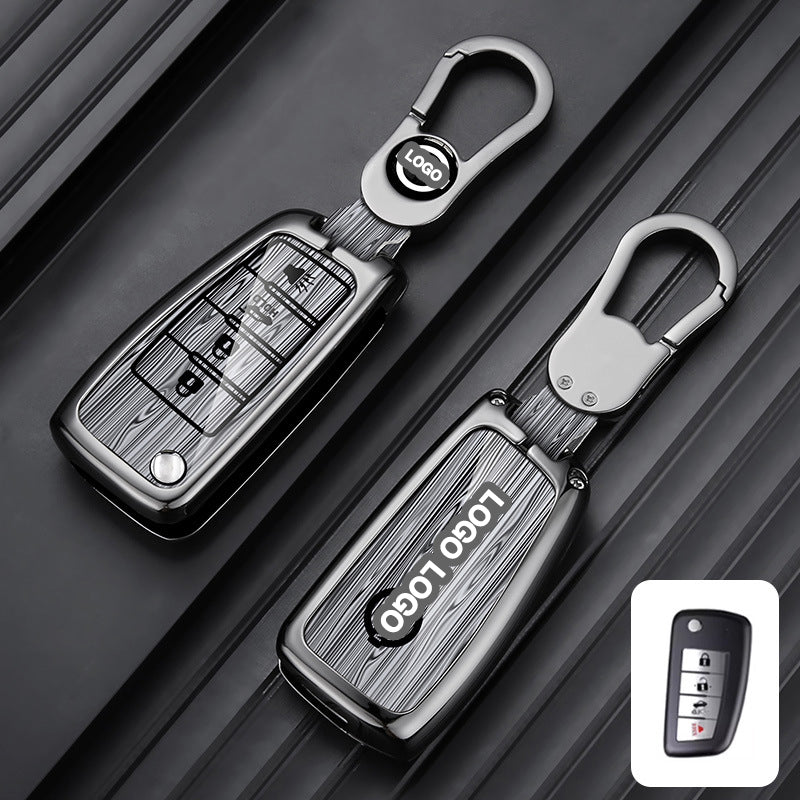 Für Nissan Autoschlüsselhülle - Klappschlüssel mit 2 Tasten | Schlüsselanhängerhülle für Navara, Juke, X-Trail | Nissan Zubehör