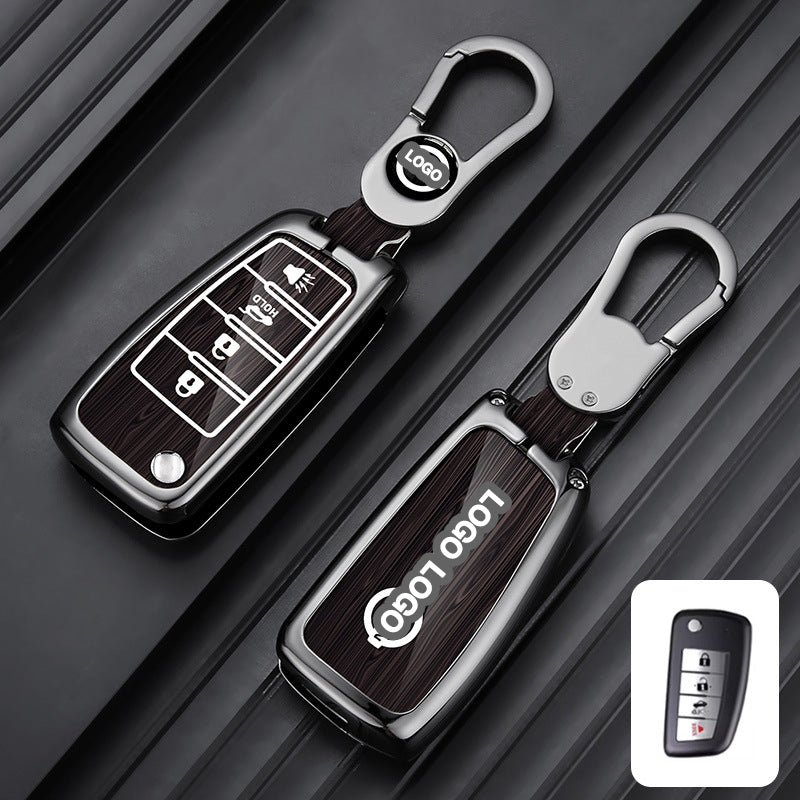 Für Nissan Autoschlüsselhülle - Klappschlüssel mit 2 Tasten | Schlüsselanhängerhülle für Navara, Juke, X-Trail | Nissan Zubehör