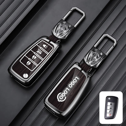 Für Nissan Autoschlüsselhülle - Klappschlüssel mit 2 Tasten | Schlüsselanhängerhülle für Navara, Juke, X-Trail | Nissan Zubehör