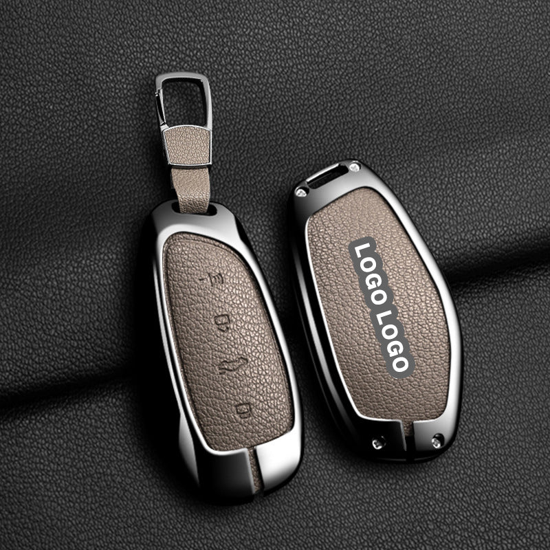 Für Great Wall / Haval-Schlüsselabdeckung – Metallic-Finish, 3 Tasten | H1 H4 H6 H7 H9 Jolion | Great Wall Haval-Zubehör | Schlüsselanhänger-Etui Haval | Autogeschenk
