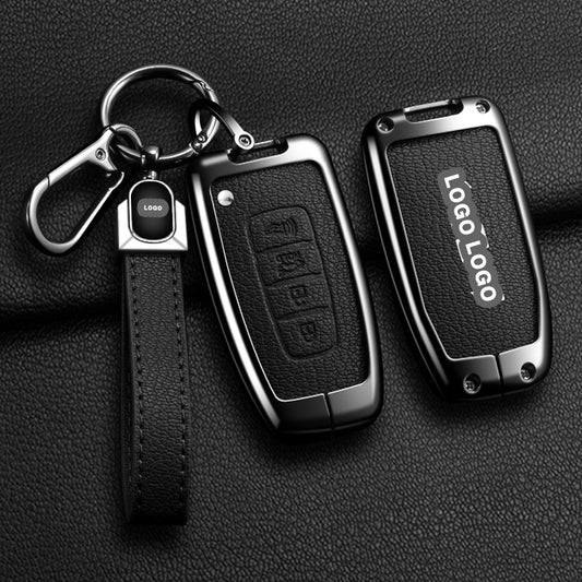 Für Kia-Schlüsselabdeckung – 3 Tasten, Silber | Veloster, i30, Elantra, Accent, ix35, Tucson, Sportage, Cerato | Hyundai-Zubehör