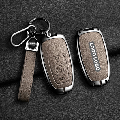 Für Great Wall / Haval-Schlüsselabdeckung – Metallic-Finish, 3 Tasten | H1 H4 H6 H7 H9 Jolion | Great Wall Haval-Zubehör | Schlüsselanhänger-Etui Haval | Autogeschenk