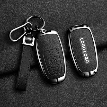 Für Great Wall / Haval-Schlüsselabdeckung – Metallic-Finish, 3 Tasten | H1 H4 H6 H7 H9 Jolion | Great Wall Haval-Zubehör | Schlüsselanhänger-Etui Haval | Autogeschenk