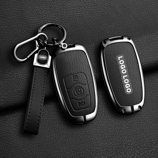 Für Great Wall / Haval-Schlüsselabdeckung – Metallic-Finish, 3 Tasten | H1 H4 H6 H7 H9 Jolion | Great Wall Haval-Zubehör | Schlüsselanhänger-Etui Haval | Autogeschenk