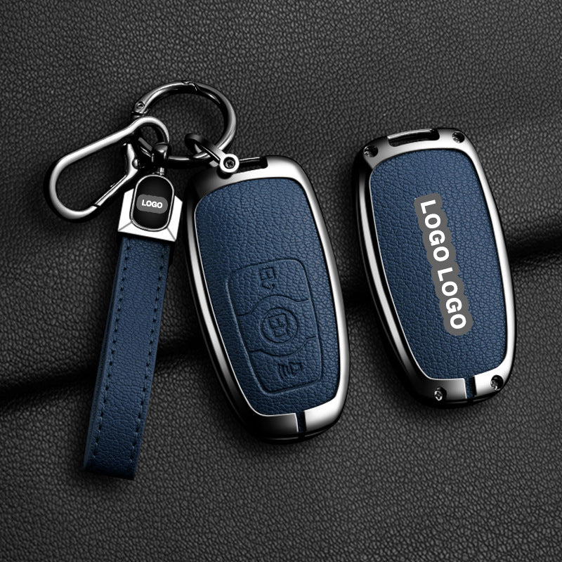 Für Great Wall / Haval-Schlüsselabdeckung – Metallic-Finish, 3 Tasten | H1 H4 H6 H7 H9 Jolion | Great Wall Haval-Zubehör | Schlüsselanhänger-Etui Haval | Autogeschenk