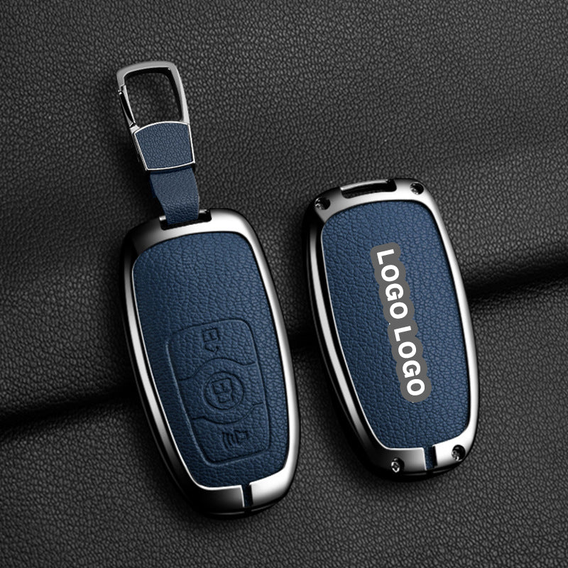 Für Great Wall / Haval-Schlüsselabdeckung – Metallic-Finish, 3 Tasten | H1 H4 H6 H7 H9 Jolion | Great Wall Haval-Zubehör | Schlüsselanhänger-Etui Haval | Autogeschenk
